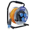 Extension Cable Reel PROFESSIONAL Black / Grey IP55 PUR 50m 3x CH Type J (T13) Socket - CH Type J (T12) Plug